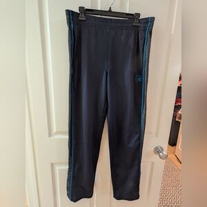 Men's Black Pants with Blue Trim
